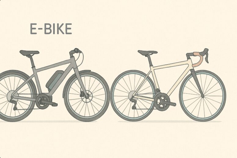 E-BIKEとロードバイク比較