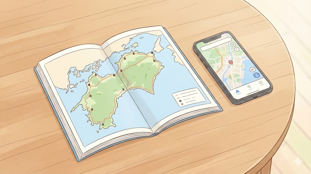 3四国88ヶ所の車遍路で使う詳細地図の選び方